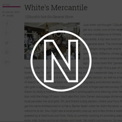 White's Mercantile is mentioned in nFocus