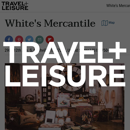 White's Mercantile is mentioned in Travel+Leisure